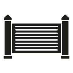 signal auto gate icon simple automatic vector