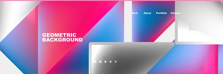 triangle minimal web site page background design vector image