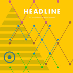 abstract line and triangular design vector image