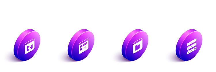 Set isometric broken file loading data window vector