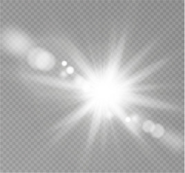 transparent sunlight vector