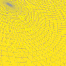 abstract 3d illuminated distorted mesh sphere vector image