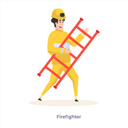 Firefighter Royalty Free Vector Image - VectorStock