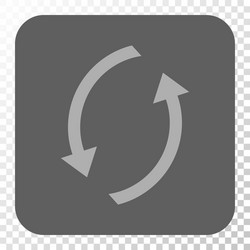 refresh rounded square button vector image