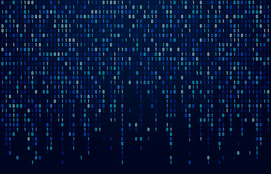Binary Code Stream Digital Data vector image