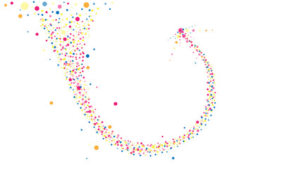 abstract arrow multi color random dots background vector image