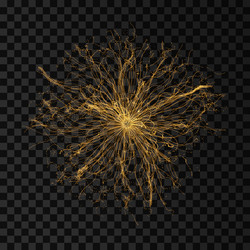 array with dynamic particles 3d futuristic vector image