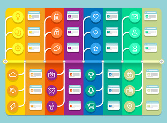 timeline infographic vector