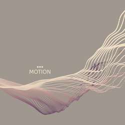 array with dynamic emitted particles graphic vector image