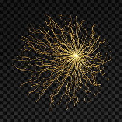 array with dynamic particles 3d futuristic vector image