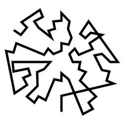 geometric random circular element abstract vector image