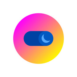 gradient web night mode switch ui flat icon design vector image