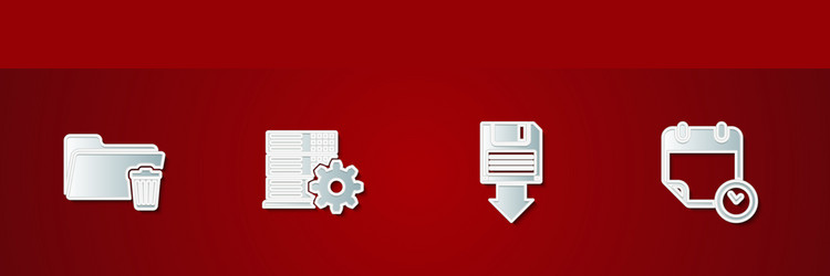 set delete folder server setting floppy disk vector image