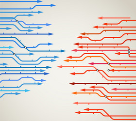 Abstract background of metro lines Royalty Free Vector Image