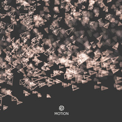 Array with dynamic emitted particles bokeh effect vector
