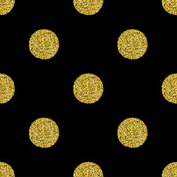 Silver glitter polka dot texture seamless pattern Vector Image