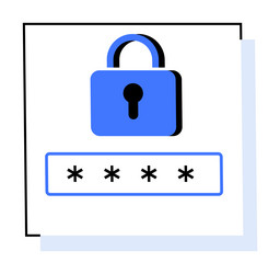 secure encryption password for online vector image