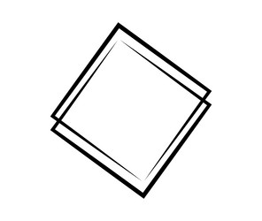square frame geometric abstract element vector image