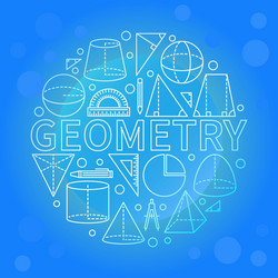 Blue geometry background vector