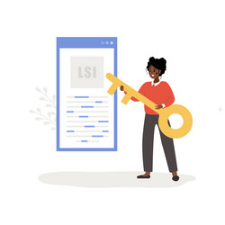 lsi keyword latent semantic indexing seo concept vector image