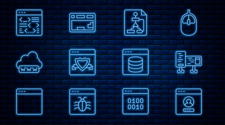 set line create account screen computer monitor vector image