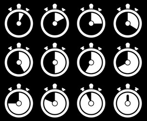 Timer icons vector