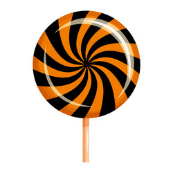 halloween lollipop swirl sweets colorful vector