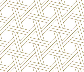 seamless pattern with abstract geometric line vector image