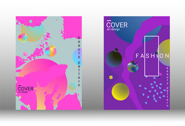 future futuristic template with abstract forms vector image
