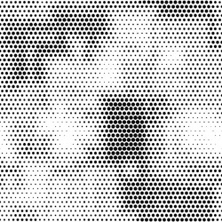 Modern seamless pattern with dots transition vector