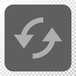 refresh rounded square button vector