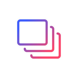 series of layers pixel perfect gradient linear ui vector image