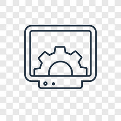 programming concept linear icon isolated vector image