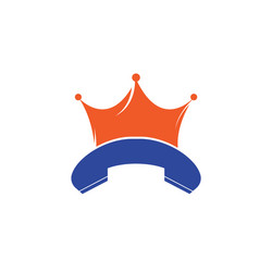 King call logo design Royalty Free Vector Image