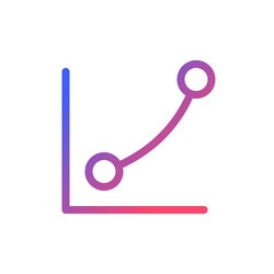 curves tool pixel perfect gradient linear ui icon vector image