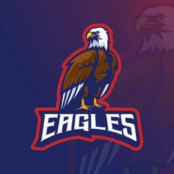 Eagle grip a sign Royalty Free Vector Image - VectorStock