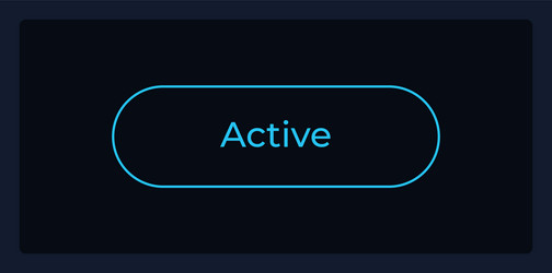 active button state ui element template vector image