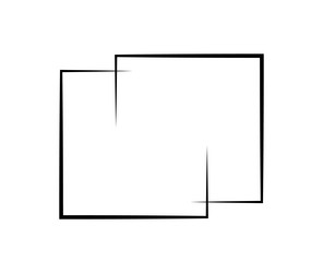 square frame geometric abstract element vector image