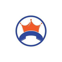 King call logo design Royalty Free Vector Image