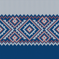 Norwegian native style sweater ornament vector