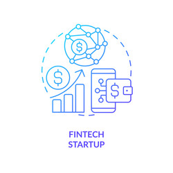 Fintech technology abstract concept Royalty Free Vector