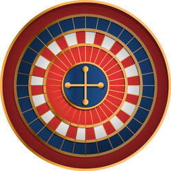 casino roulette icon cartoon style vector