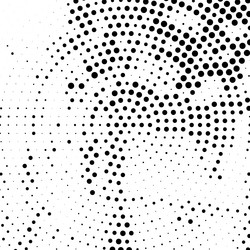 Halftone random circles dots pattern vector