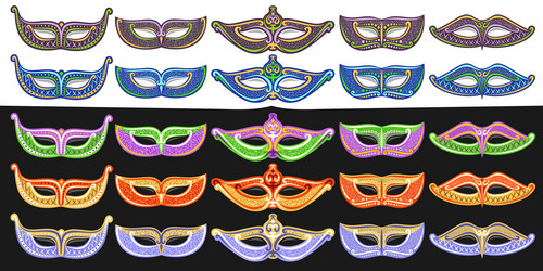 Set of brazilian samba dancers carnival Royalty Free Vector