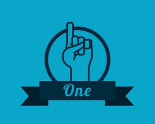 Hand sign design vector