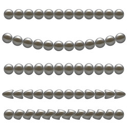 Pearl necklace vector