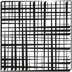 abstract grid pattern black intersecting lines vector image
