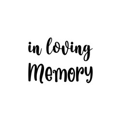 In Loving Memory Font Banner Love Vector Images (99)