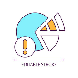 RGB Color Error Icon - Data Analytics vector image