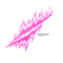 abstract element with dynamic particles vector image